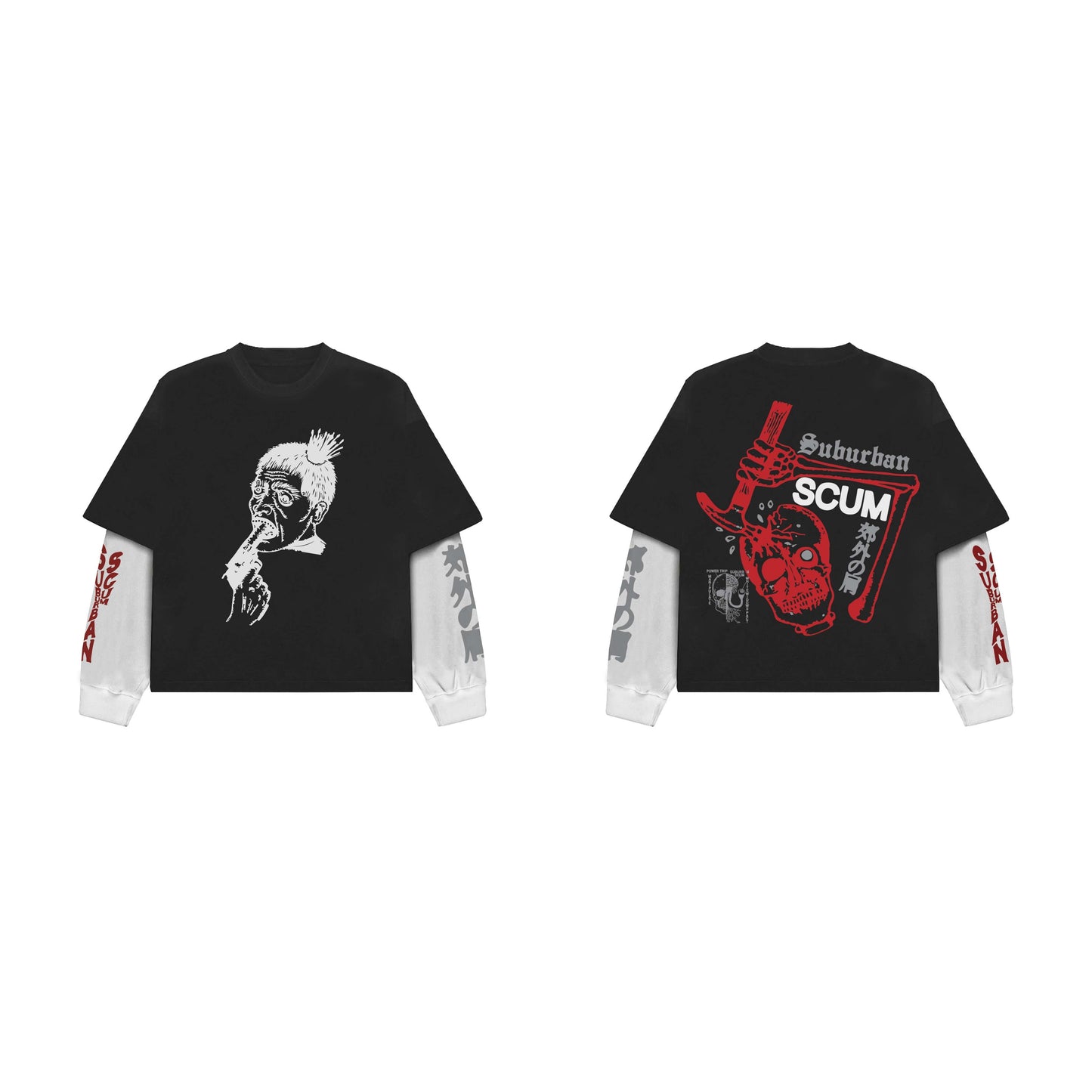 Suburban Scum LS Oversized Tee