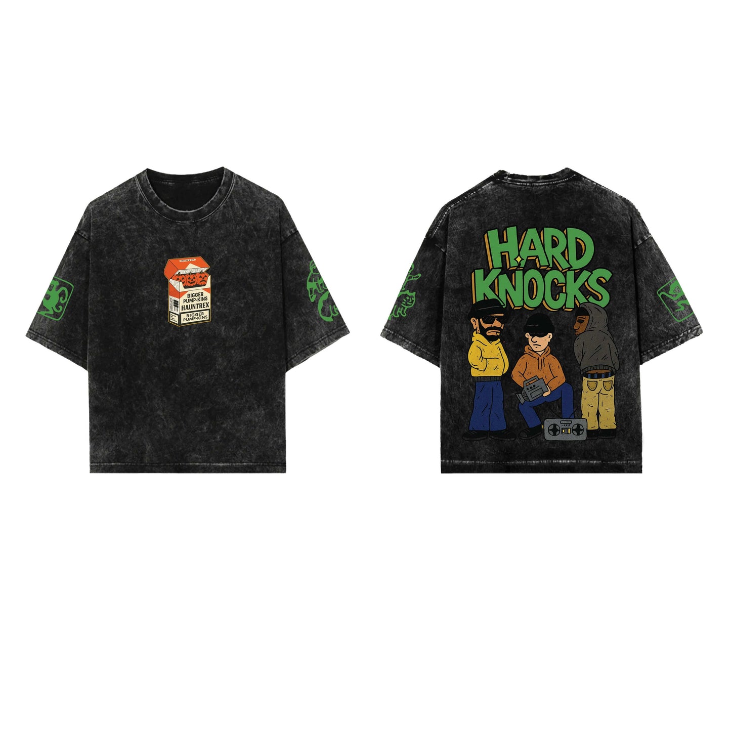 Hard Knocks Designed Vintage Oversized T-shirt