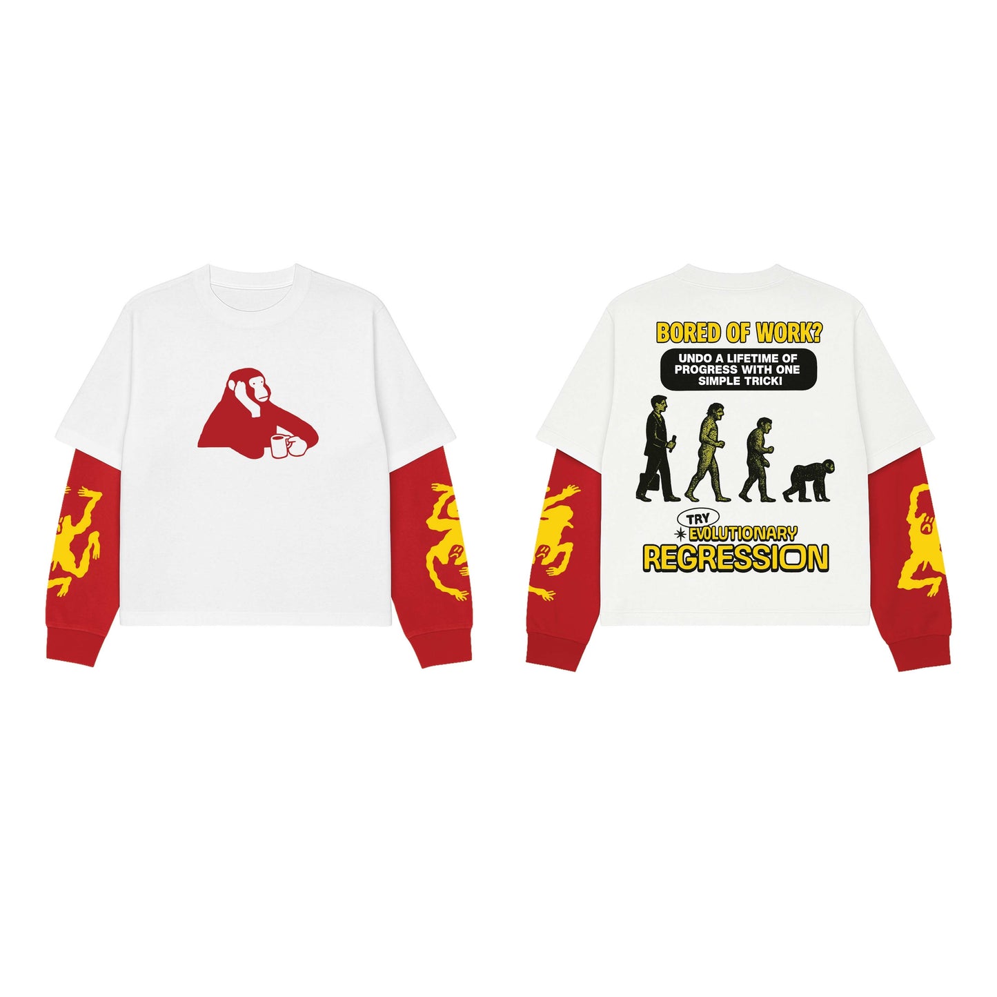 Bored Of Work W&R LS Oversized Tee