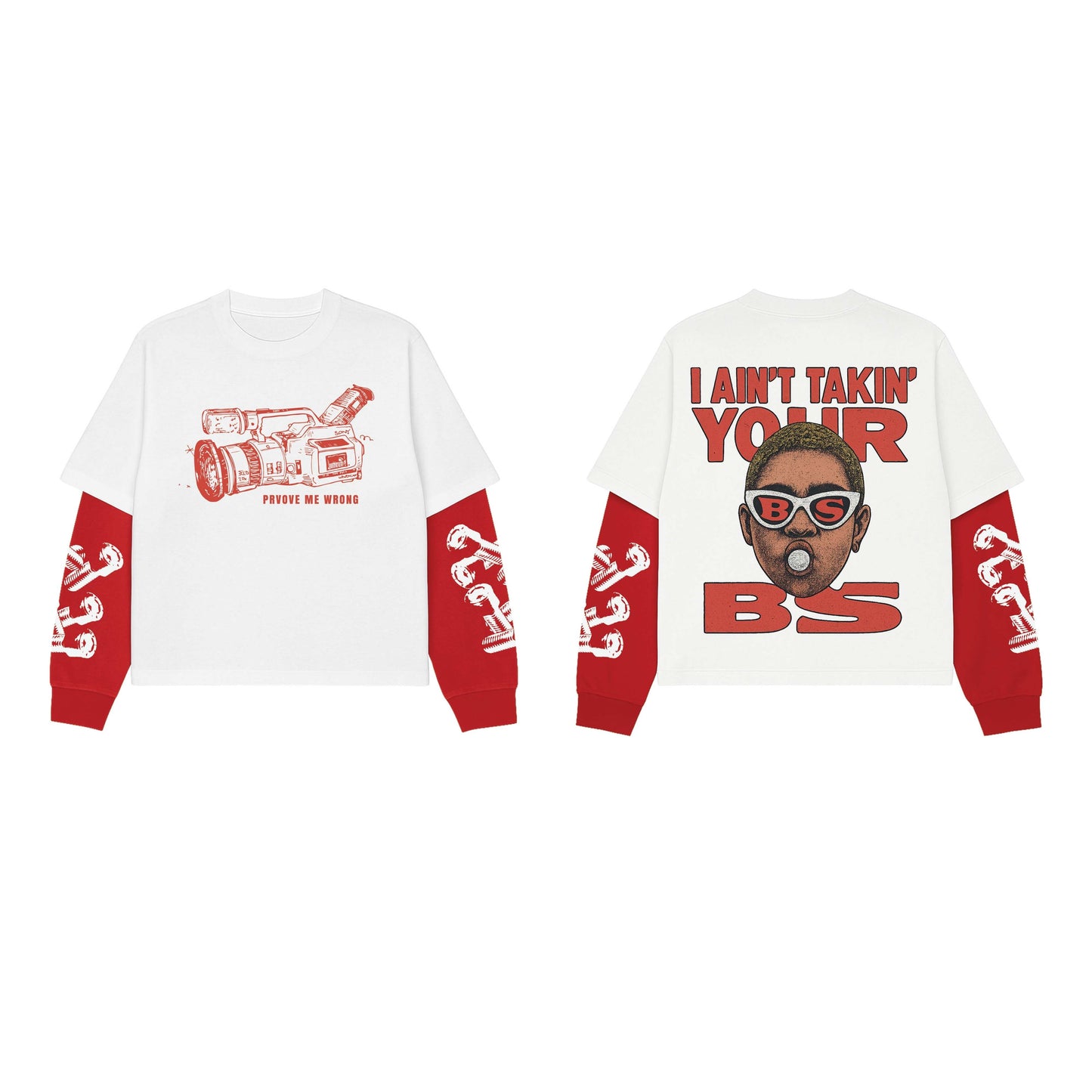 I Ain't Taking You BS W&R LS Oversized Tee