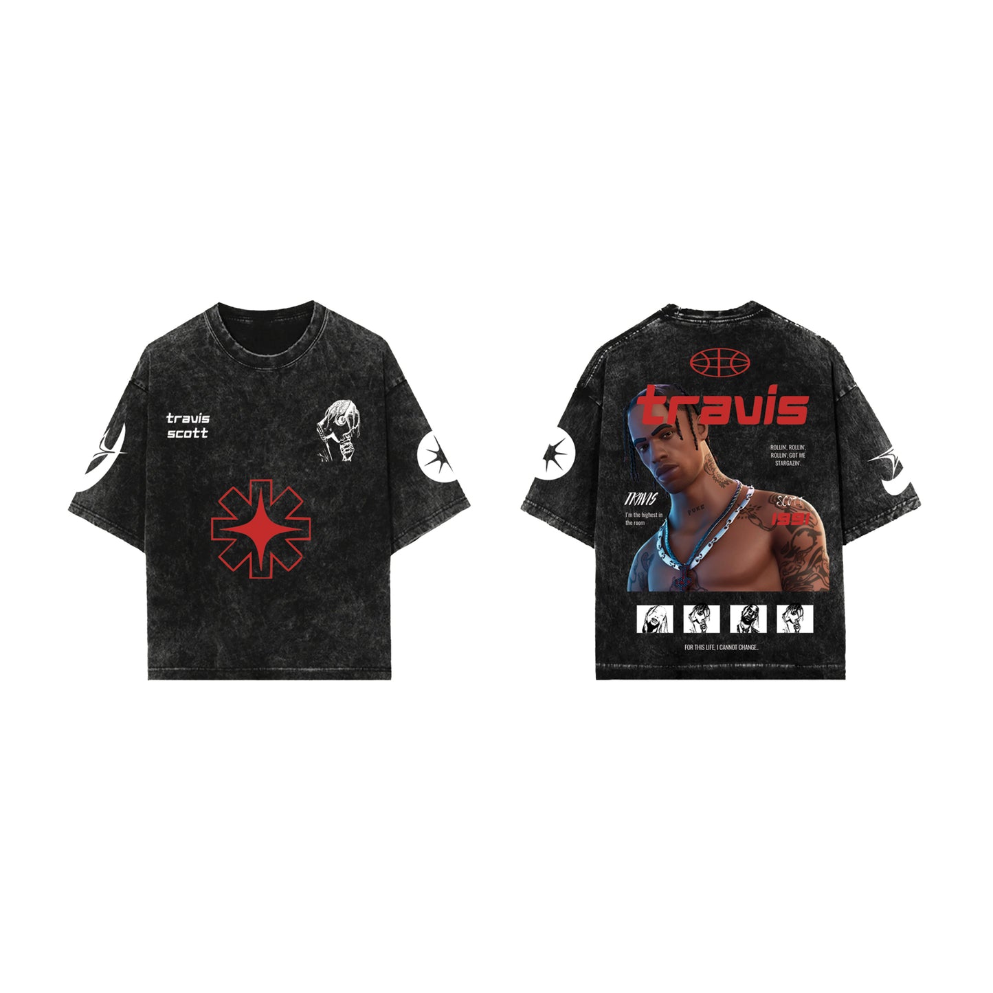 Travis Designed Vintage Oversized Tee