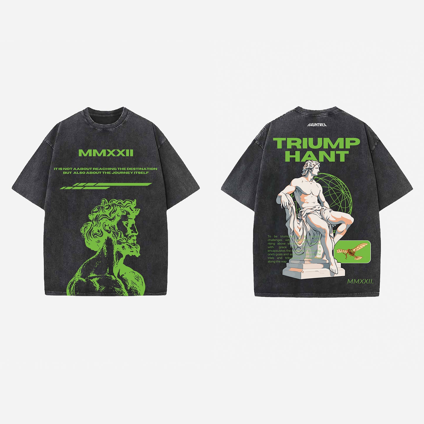 Triumphant Designed Vintage Oversized T-shirt