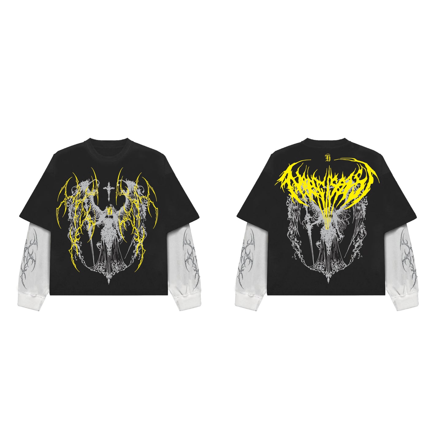 Ethereal Flame Angel LS Oversized Tee