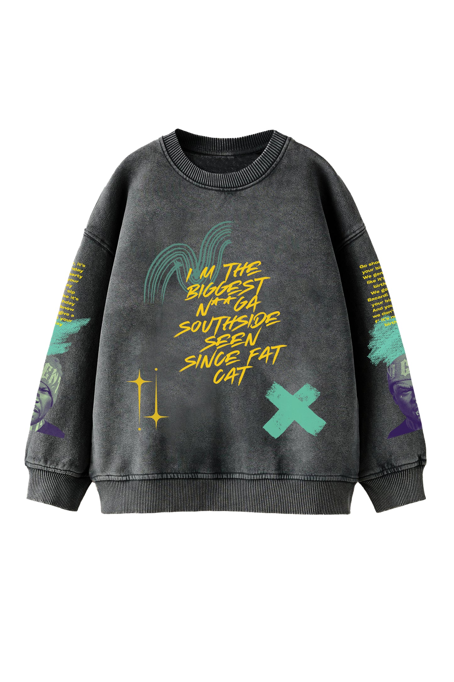 50Cent Designed Oversized Sweatshirt