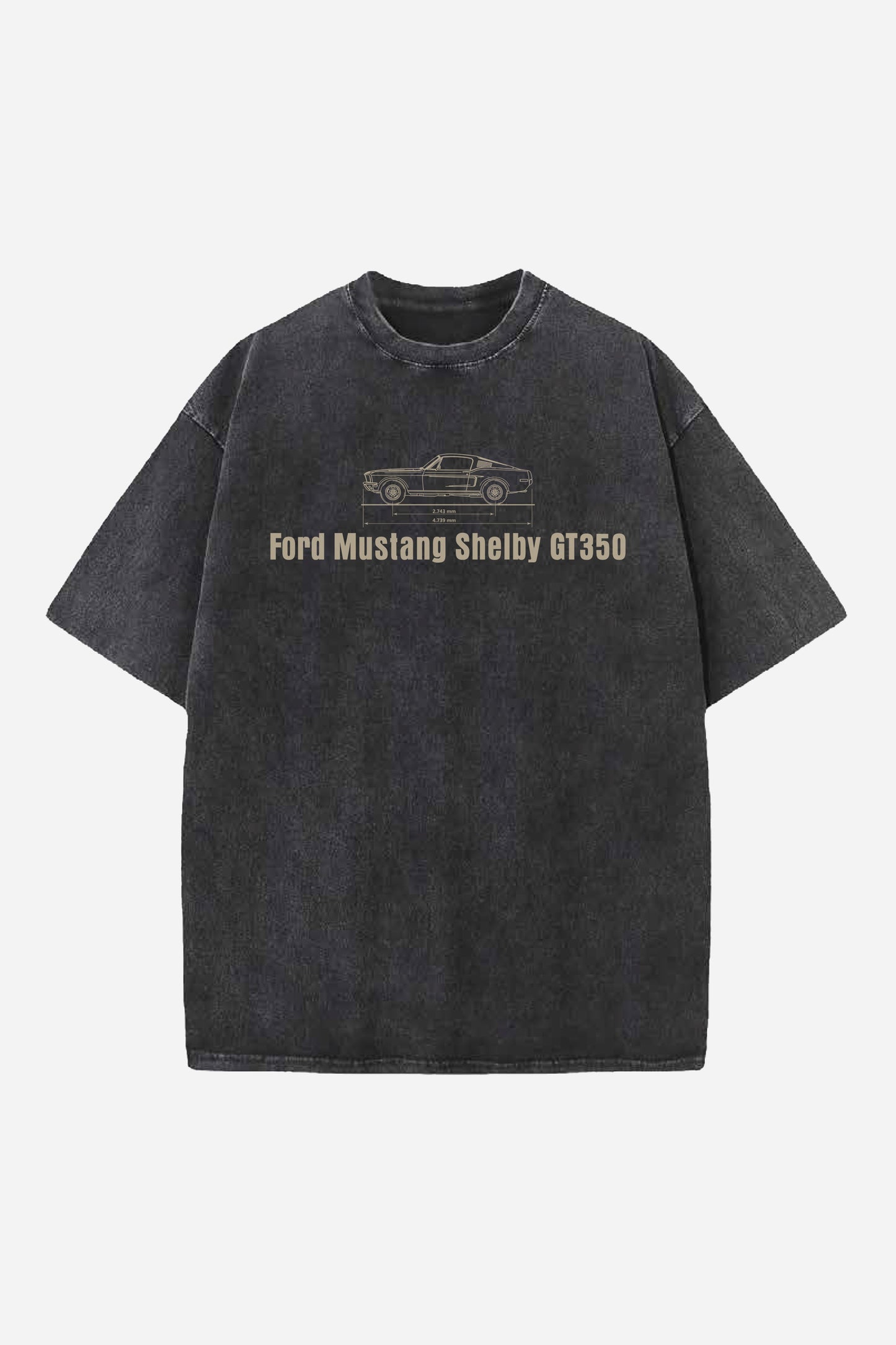 Mustang Designed Vintage Oversized T-shirt