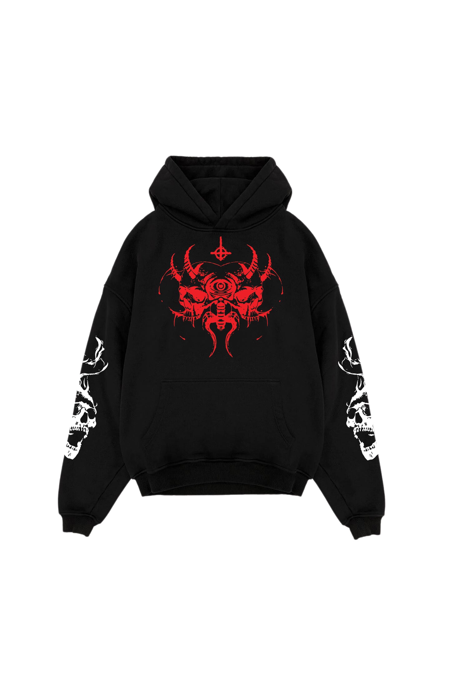 Hellsworm Designed Oversized Hoodie