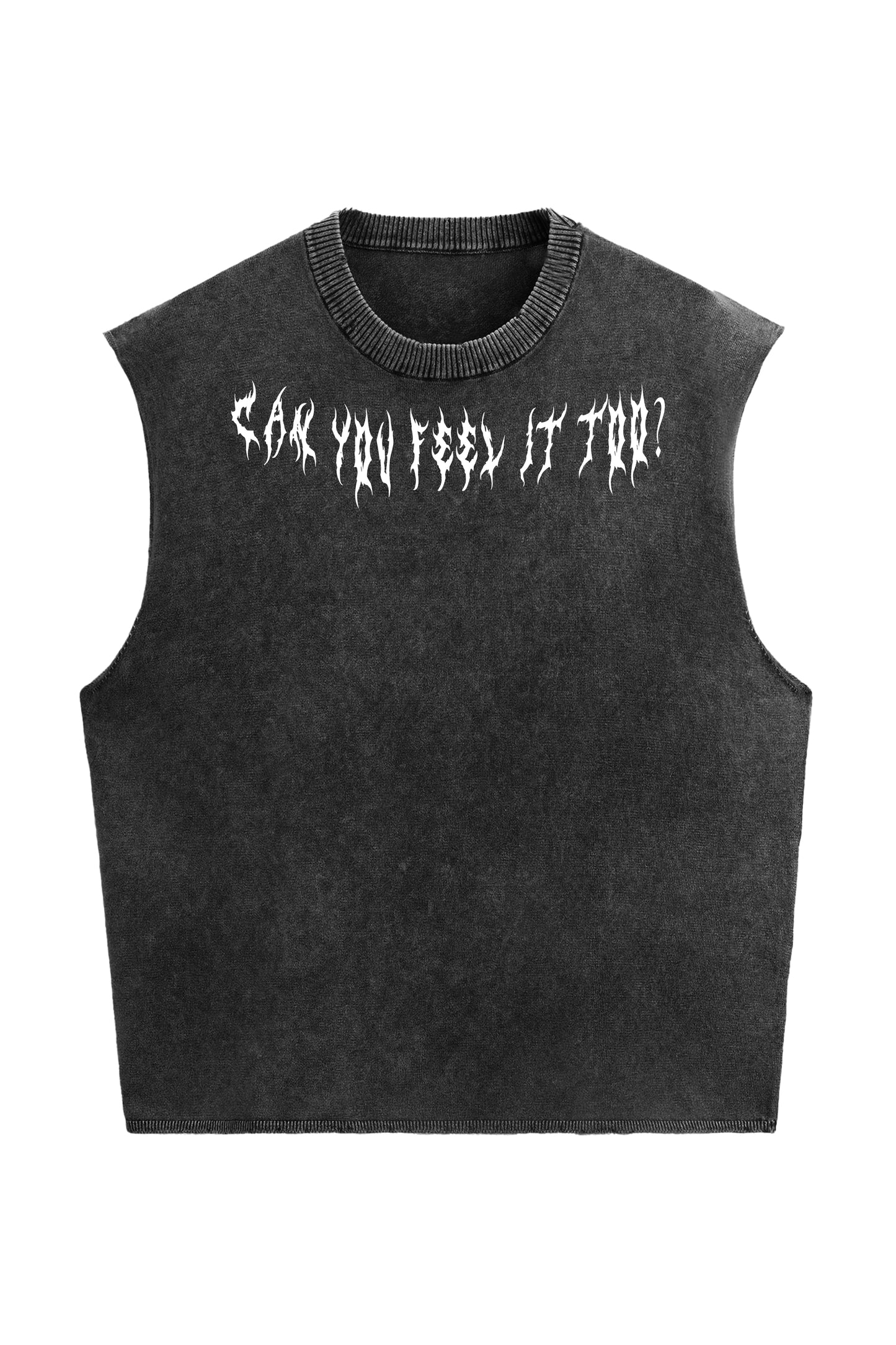 Can You Feel It Too Designed Vintage Oversized Tank