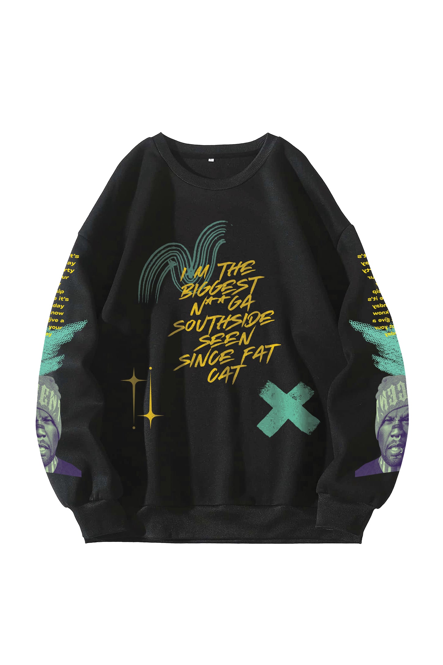 50Cent Designed Oversized Sweatshirt