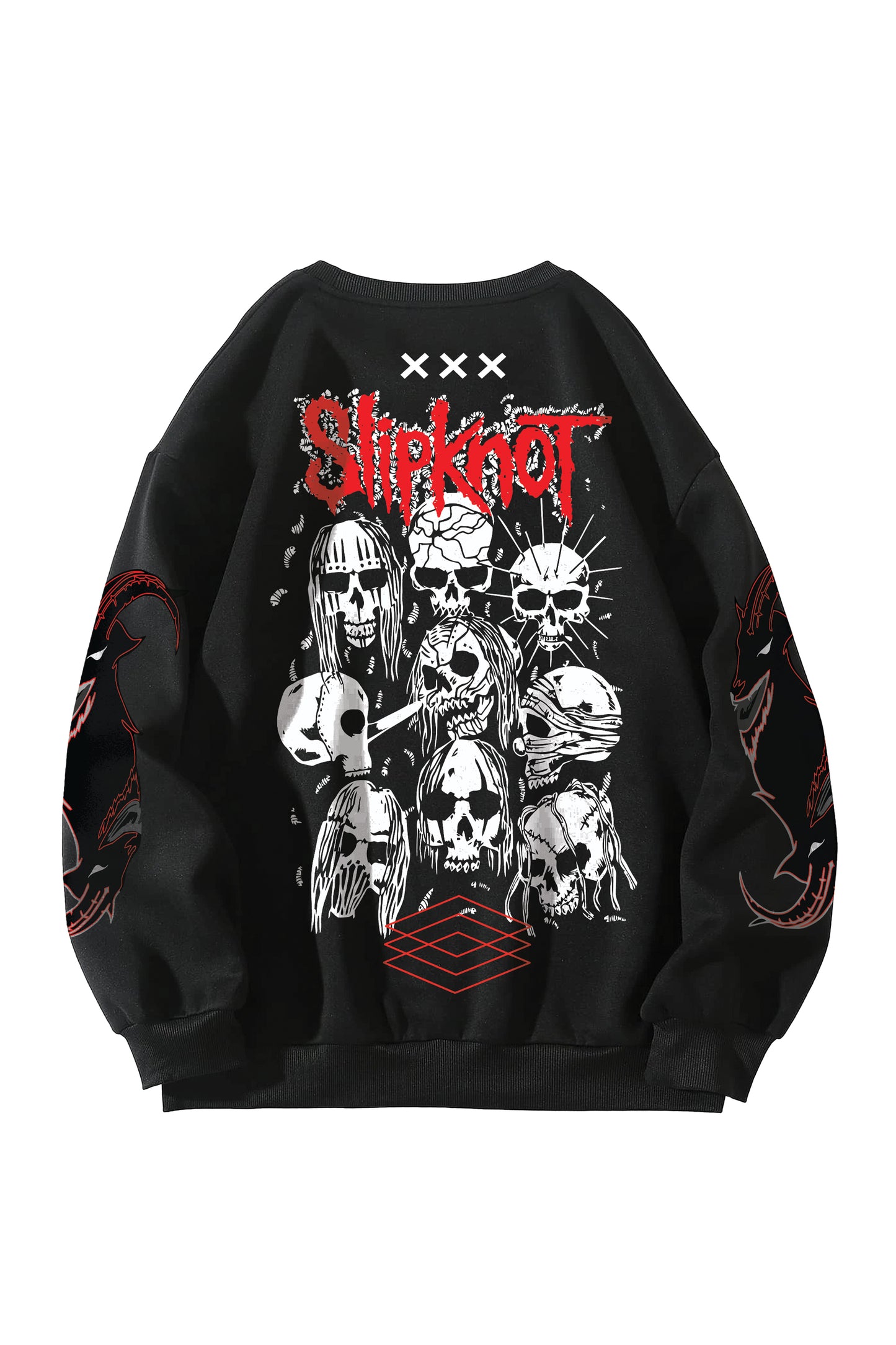 Slipknot Designed Oversized Sweatshirt v2