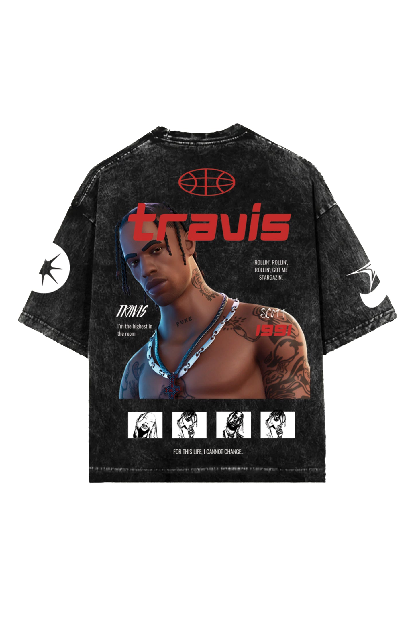 Travis Designed Vintage Oversized Tee