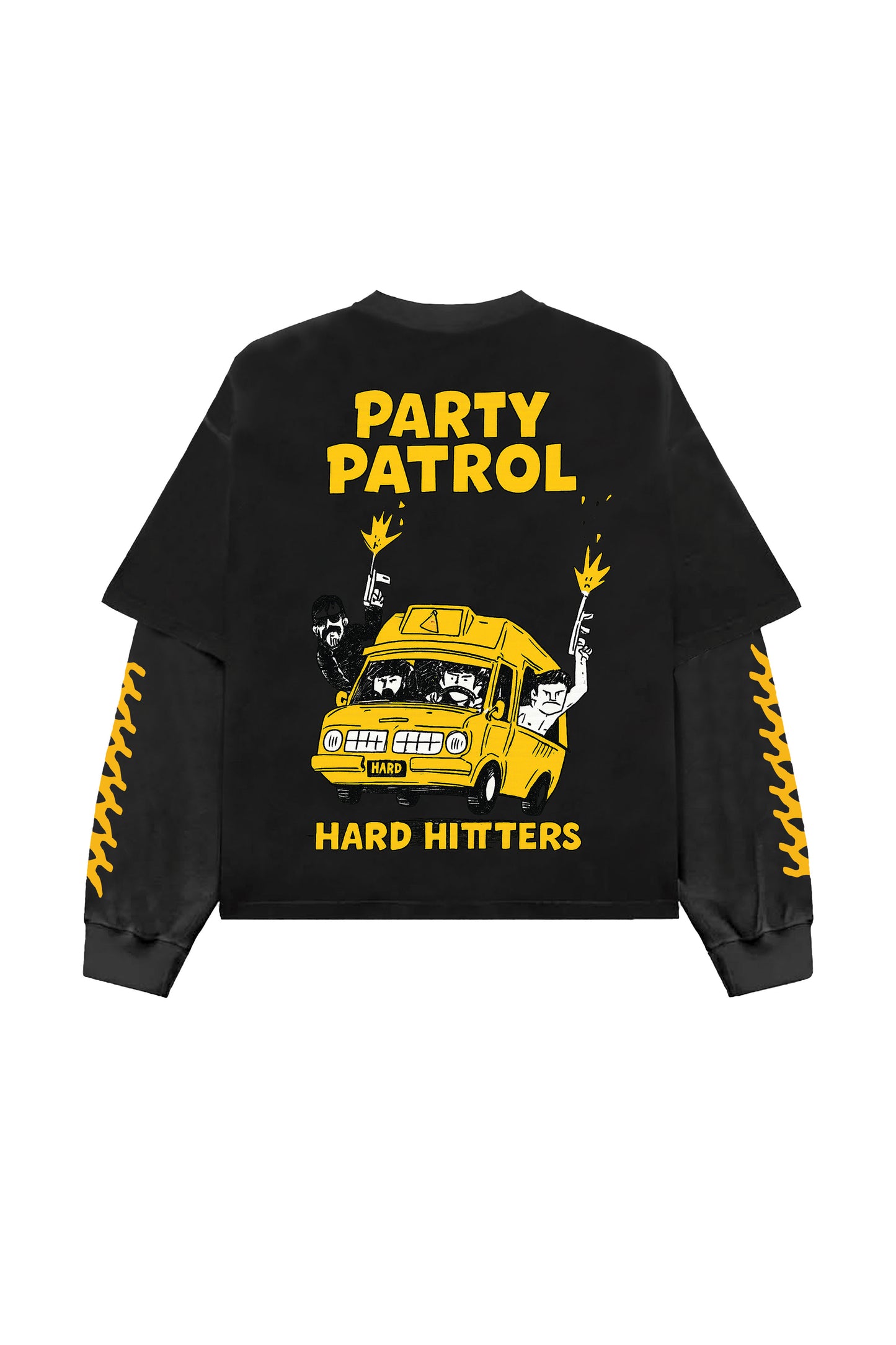Party Patrol B&G LS Oversized Tee