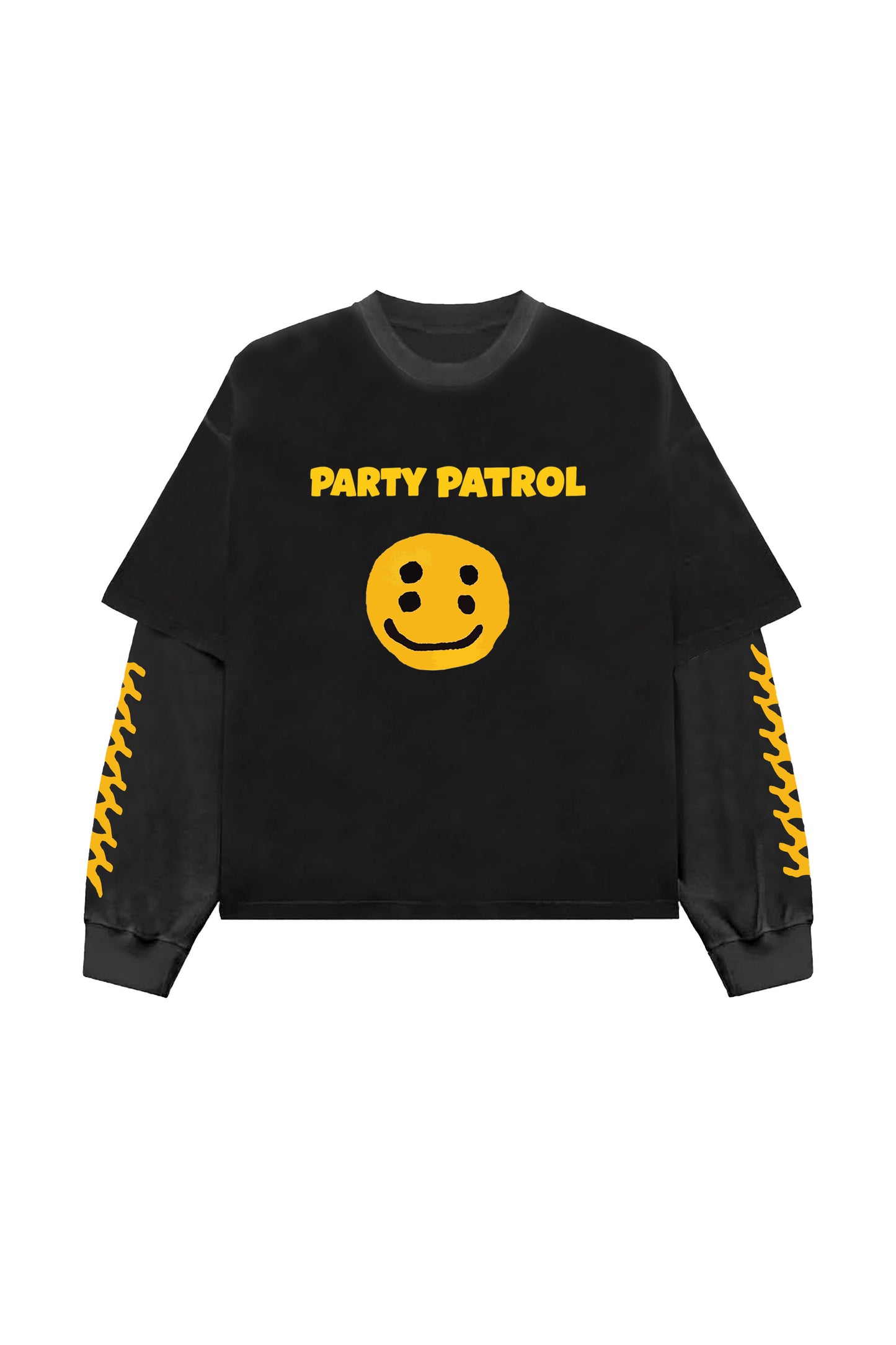Party Patrol B&G LS Oversized Tee