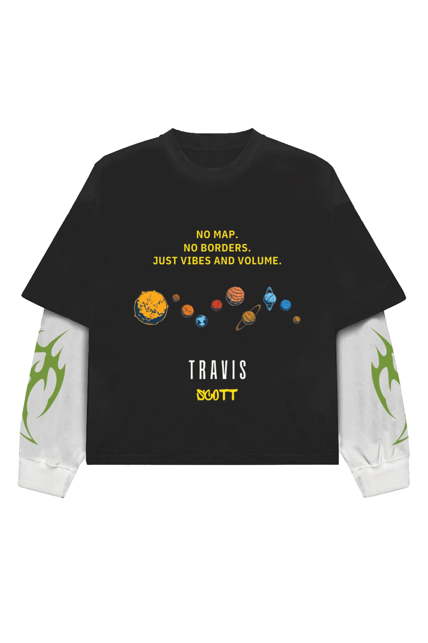 Travis Scott Designed Oversized Long Sleeve T-shirt