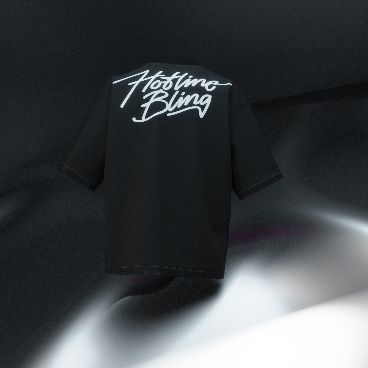 Hotling Bling Reflective Designed Oversized Tee