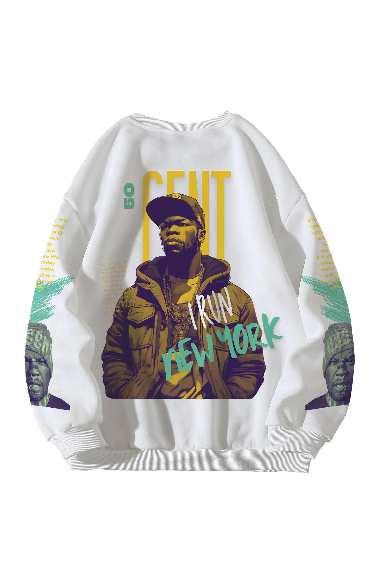 50Cent Designed Oversized Sweatshirt