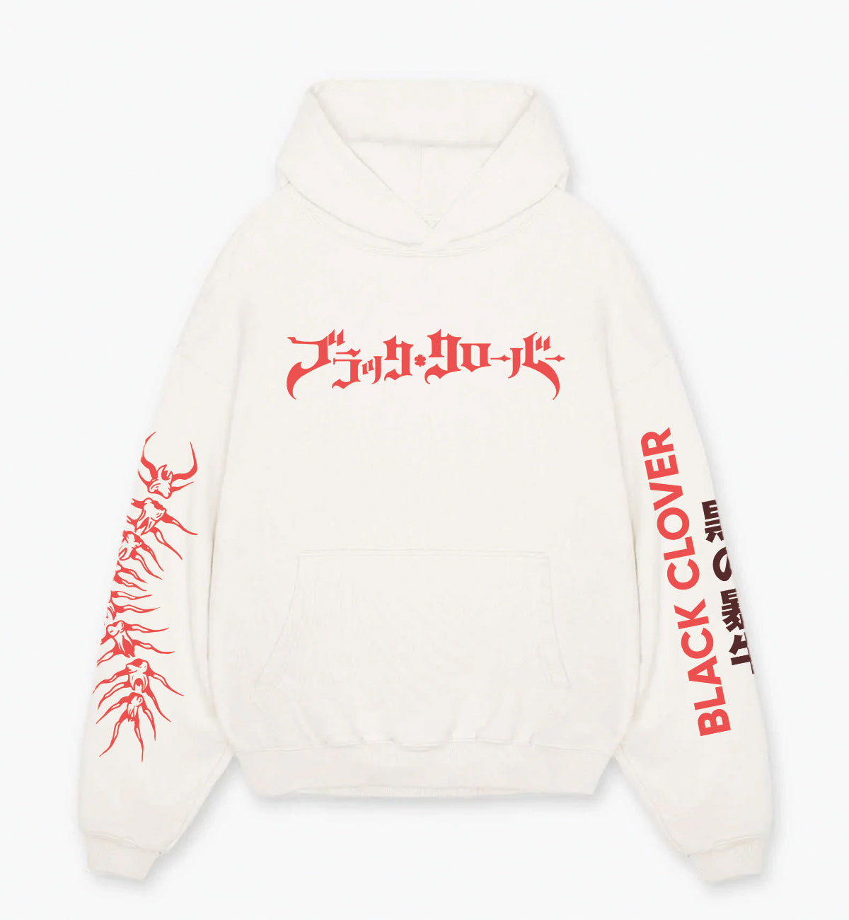 Black Clover Designed Oversized Hoodie