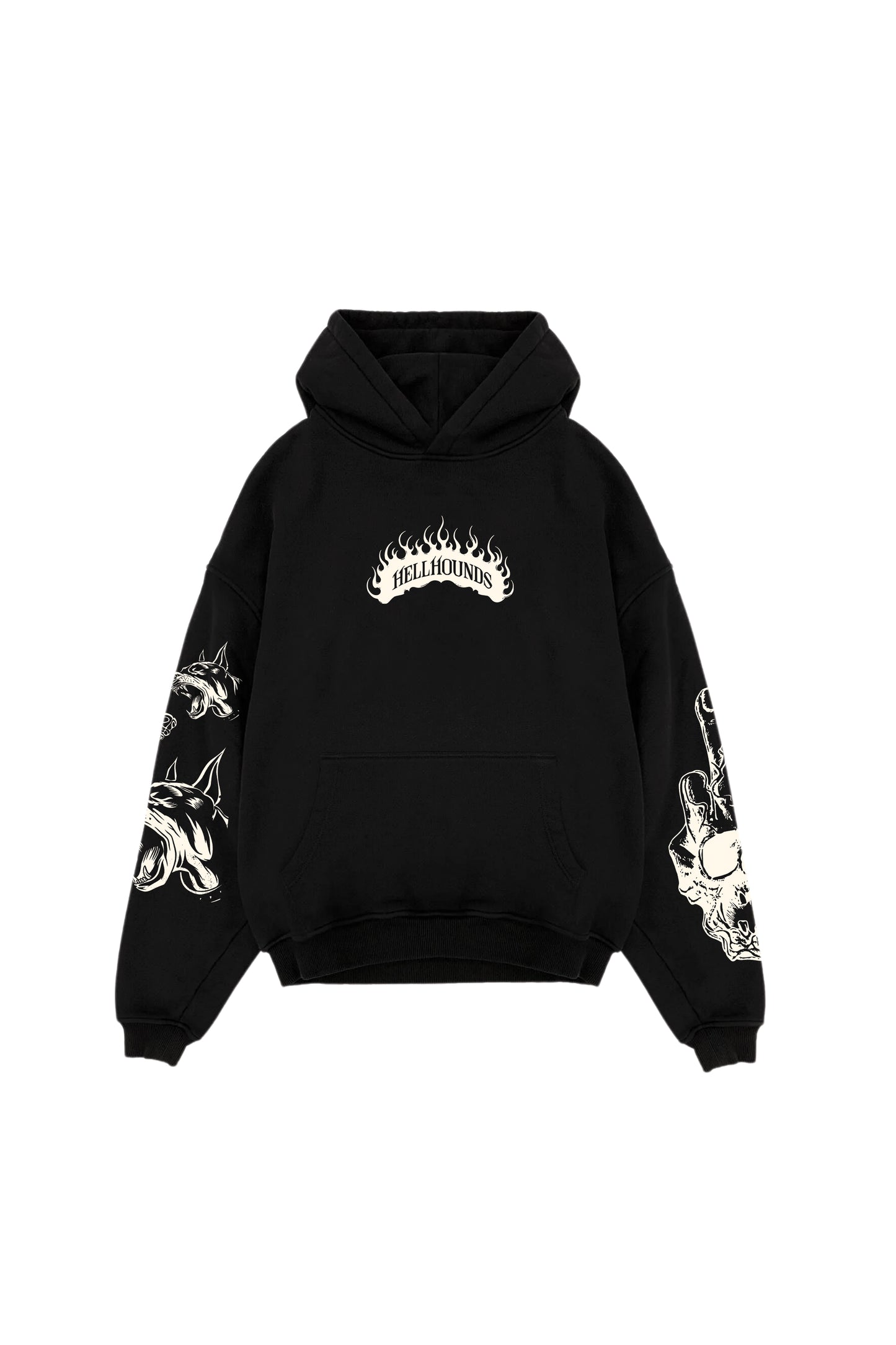 Hell Hounds Designed Oversized Hoodie