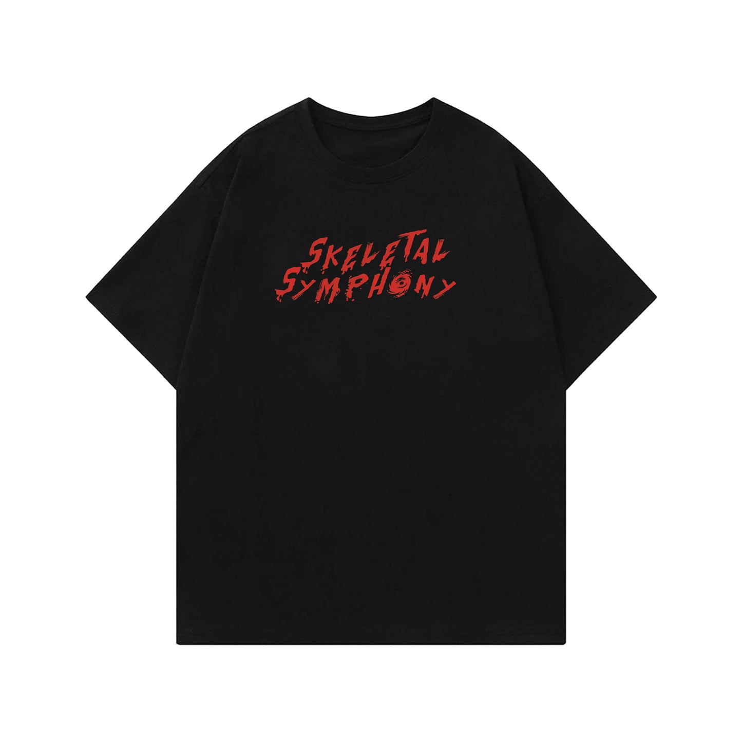 Skeletal Symphony Designed Oversized T-shirt