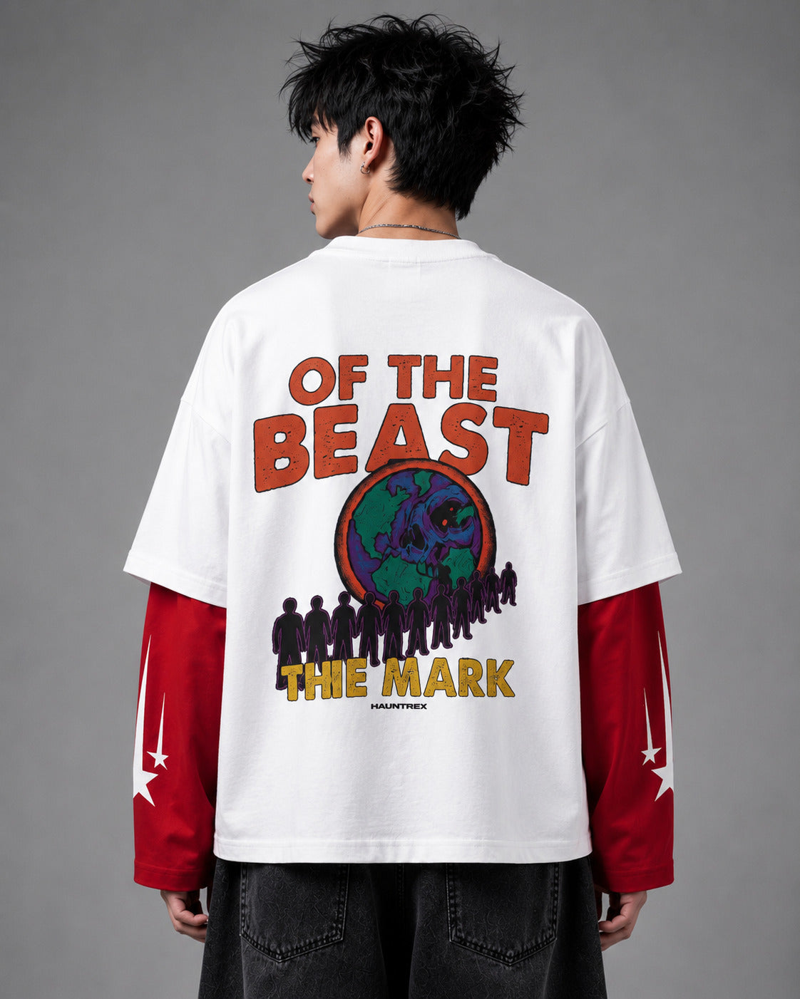 Of The Beast W&R LS Oversized Tee