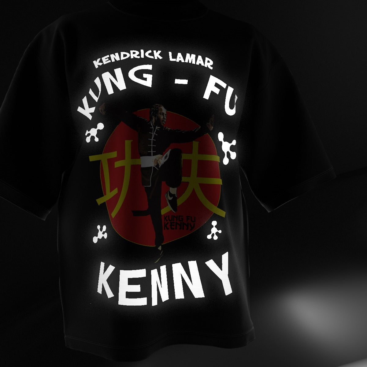Kendrick Lamar Reflective Designed Oversized Tee