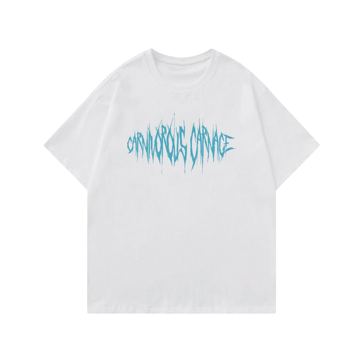 Carnivorous Carnage Designed Oversized T-shirt