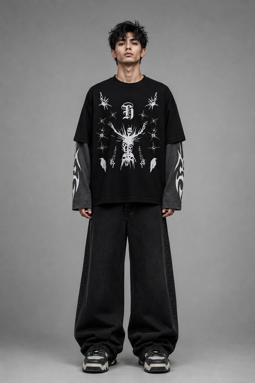 Dark Fortress LS Oversized Tee