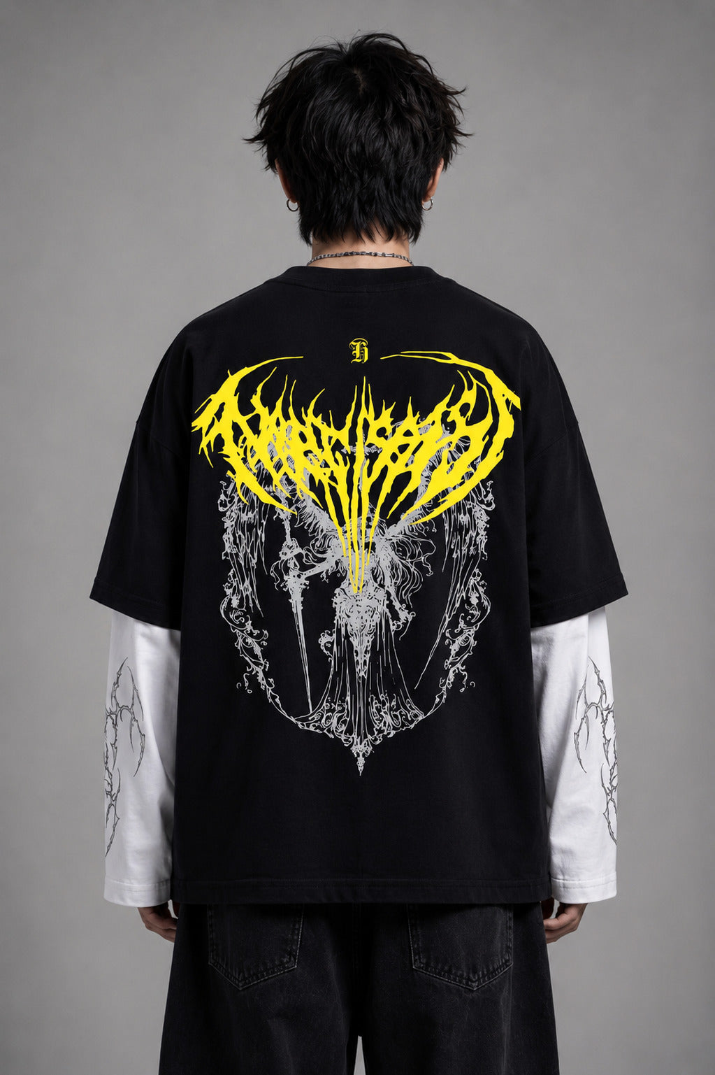 Ethereal Flame Angel LS Oversized Tee