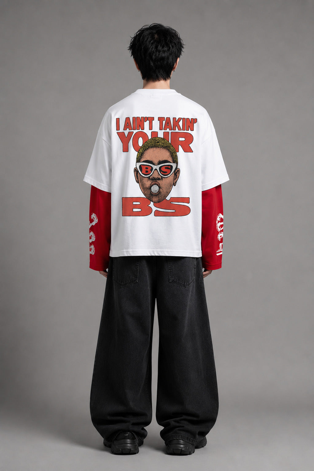 I Ain't Taking You BS W&R LS Oversized Tee