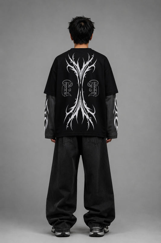 Dark Fortress LS Oversized Tee