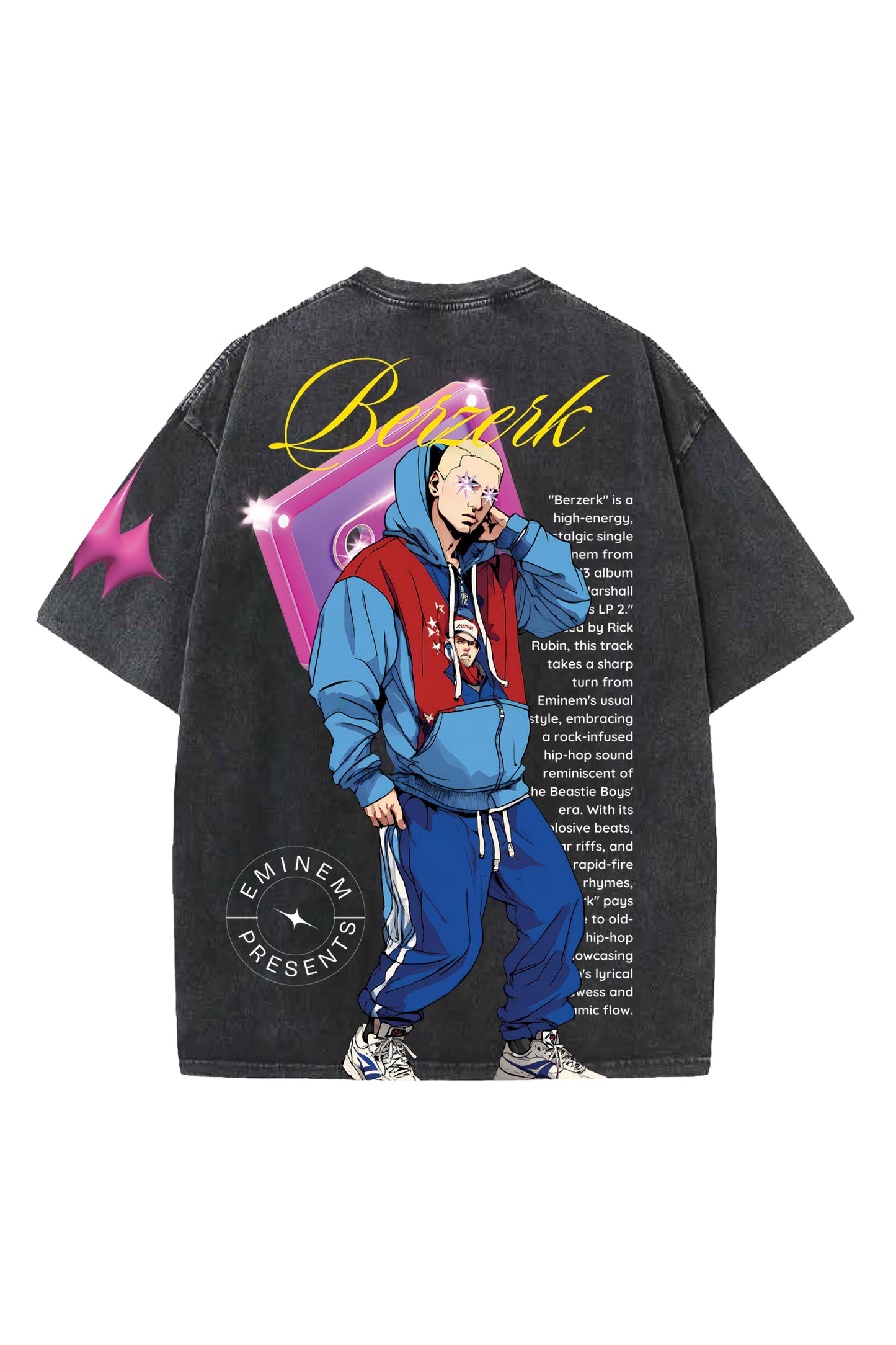 Eminem Berzerk Designed Oversized T-shirt