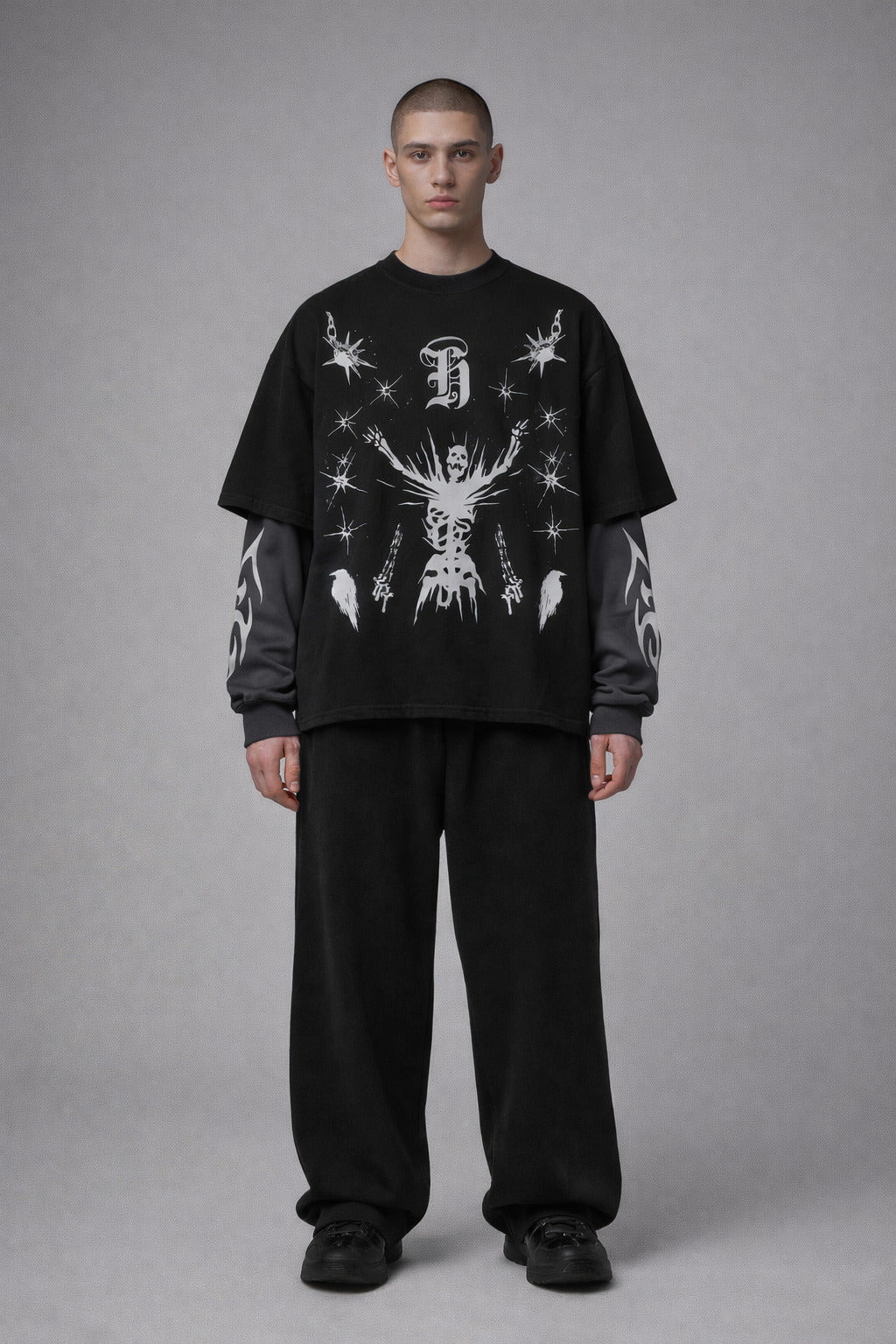 Dark Fortress LS Oversized Tee