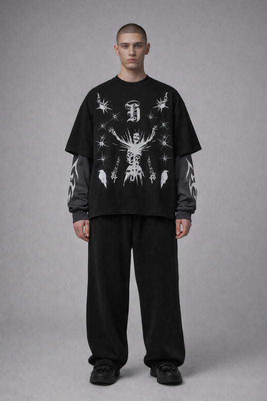 Dark Fortress LS Oversized Tee