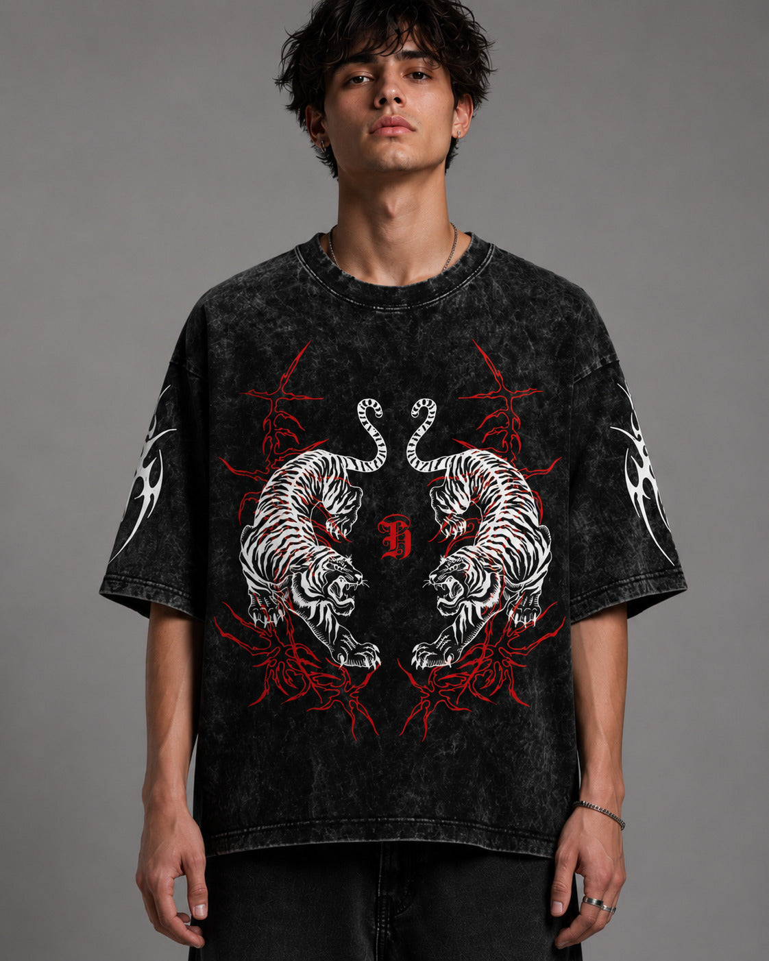 Serpent Clash Oversized Tee