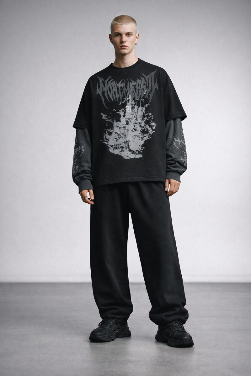 Cursed Citadel LS Oversized  Tee