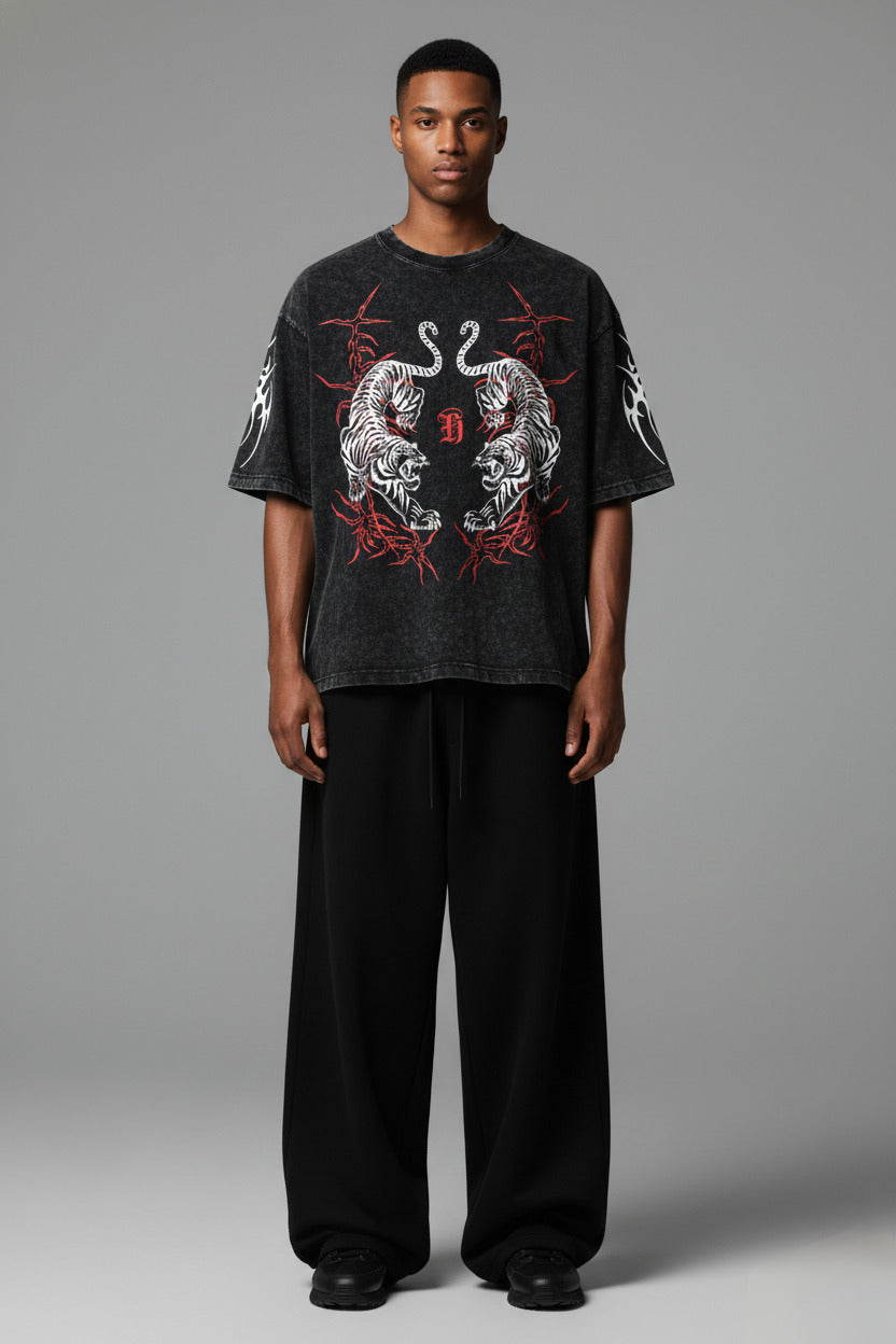 Serpent Clash Oversized Tee