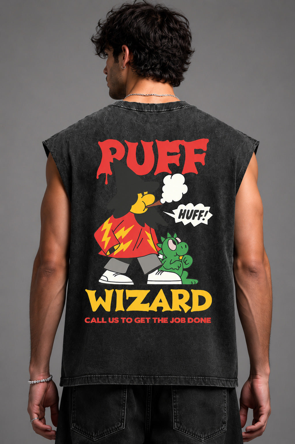 Puff Wizard Vintage Oversized Tank