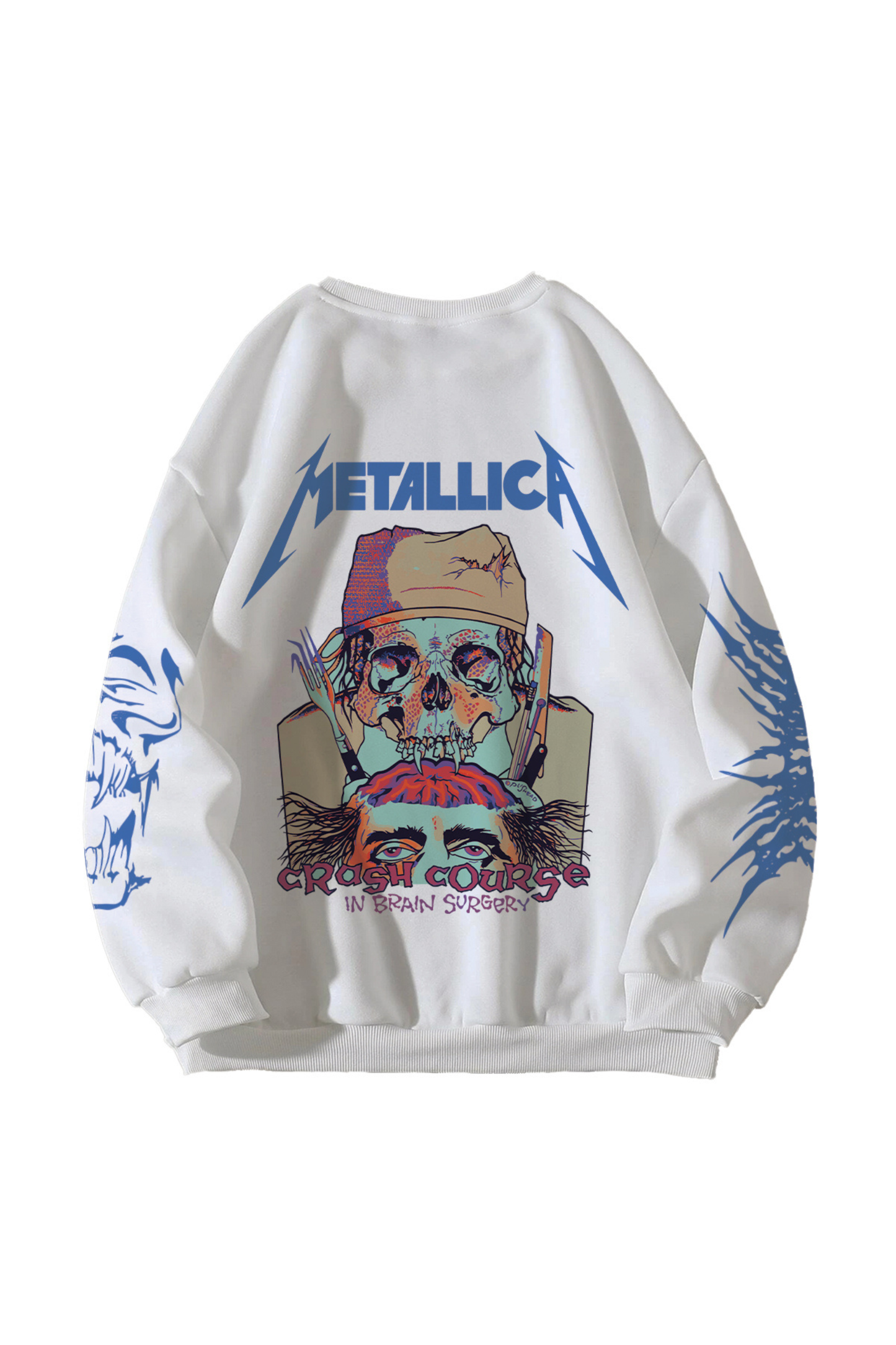 Metallica Designed Oversized Sweatshirt