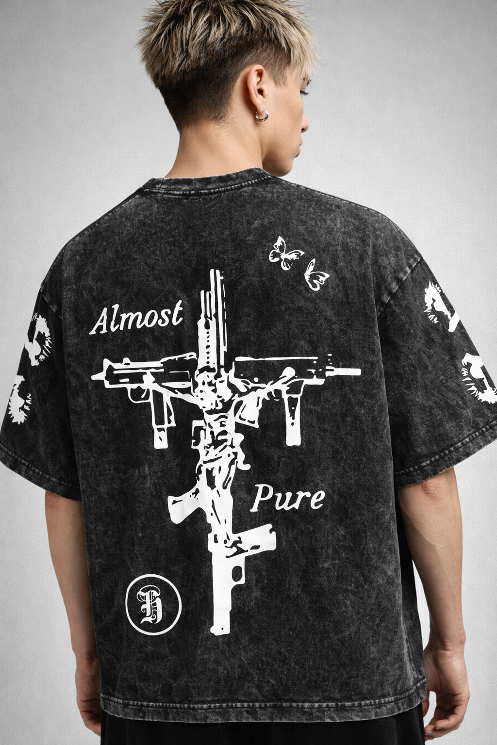Almost Pure Designed Vintage Oversized Tee