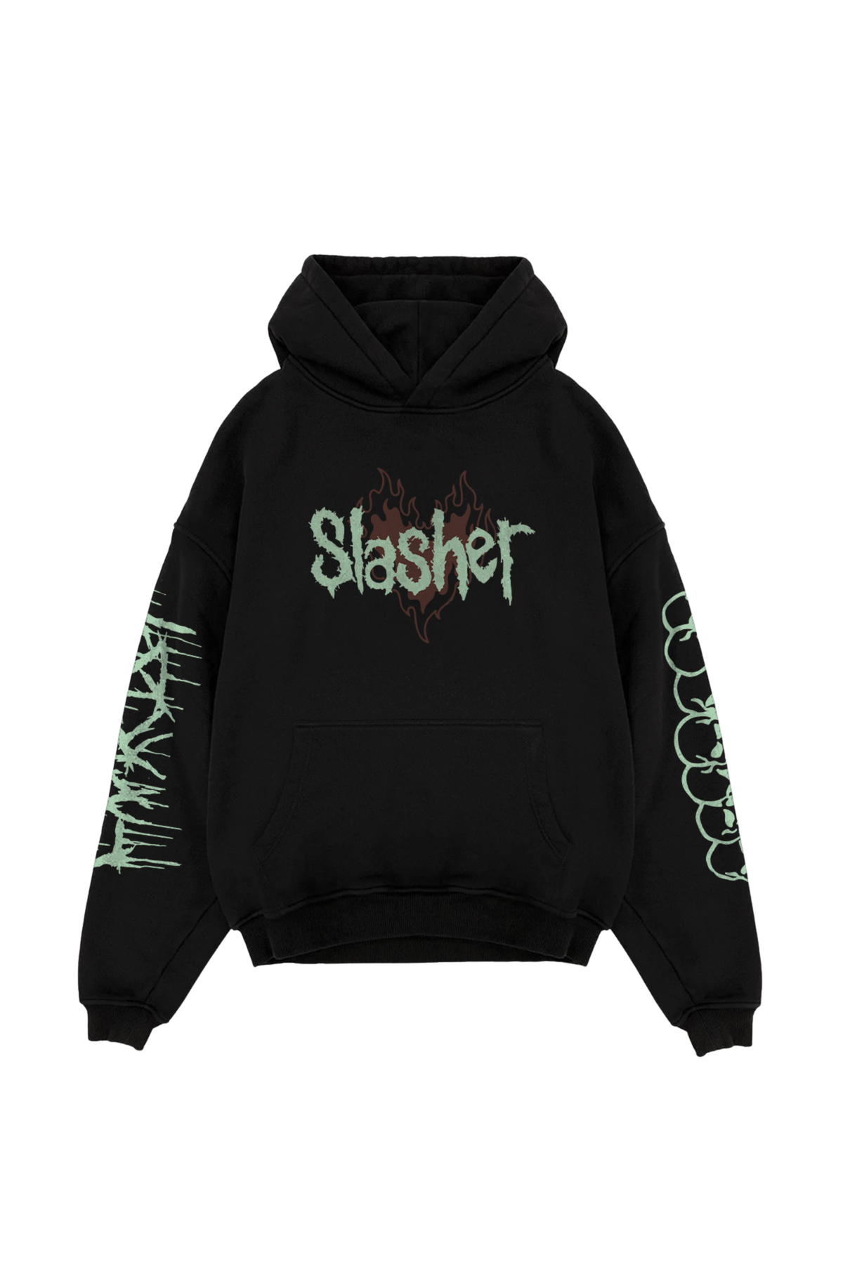 Slasher Designed Oversized Hoodie