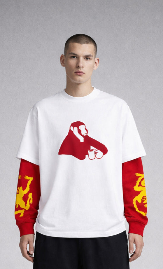 Bored Of Work W&R LS Oversized Tee