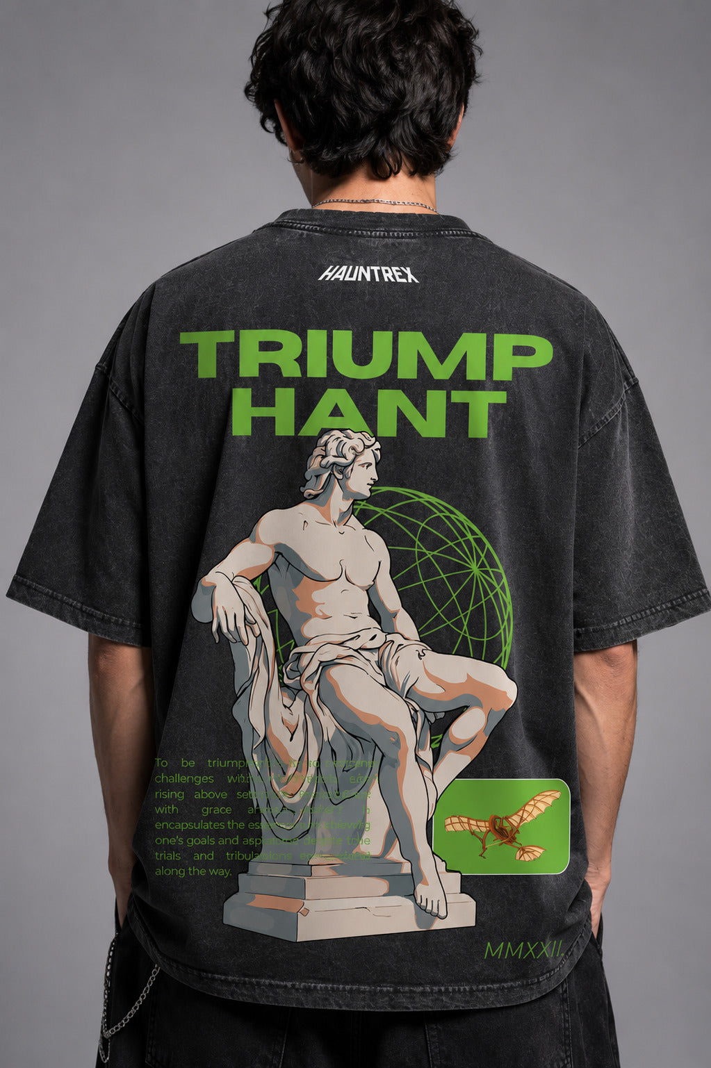 Triumphant Designed Vintage Oversized T-shirt
