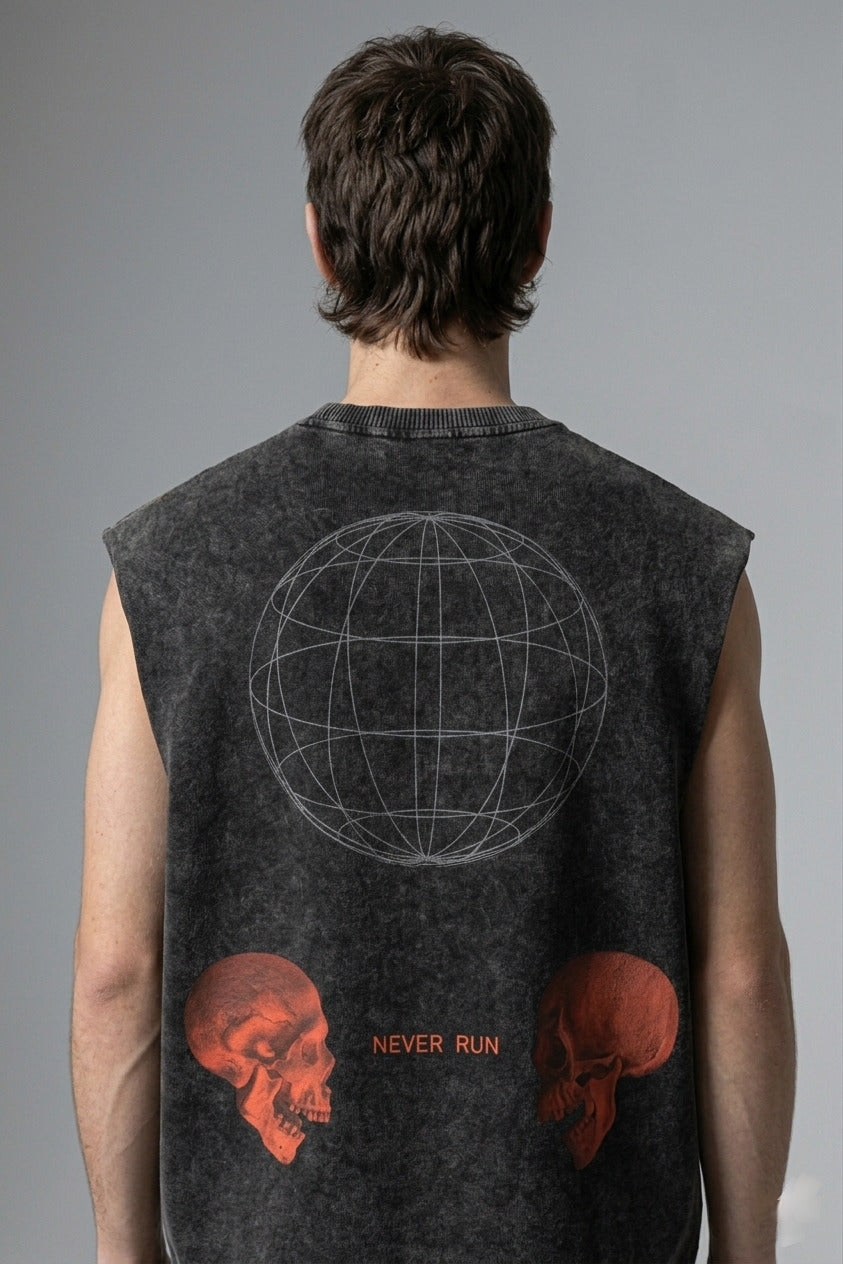 Never Run Designed Vintage Oversized Tank