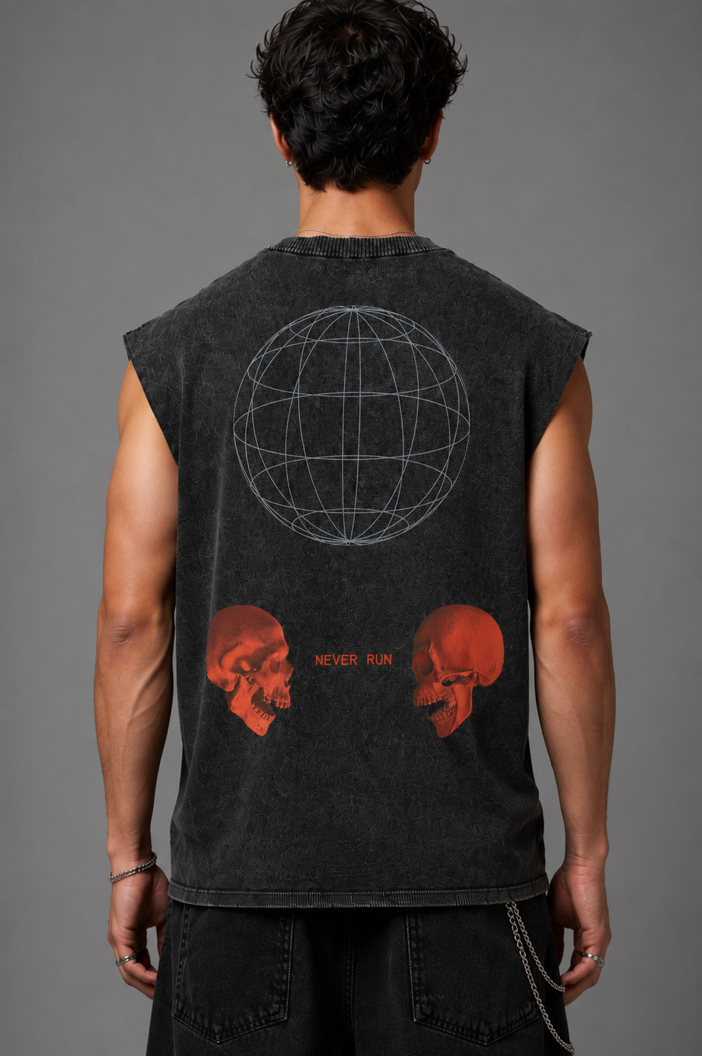 Never Run Designed Vintage Oversized Tank