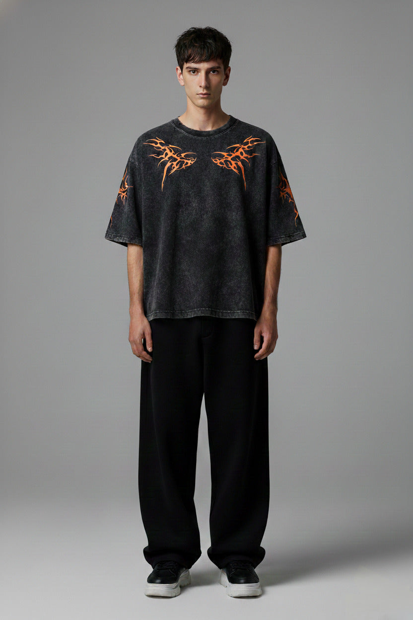 Encrypted Soul Designed Vintage Oversized T-shirt