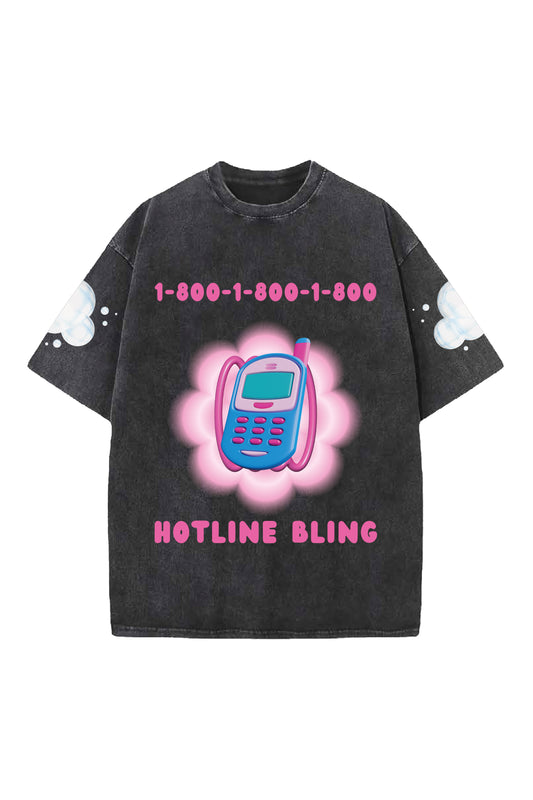 Drake Hotline Bling Designed Oversized T-shirt