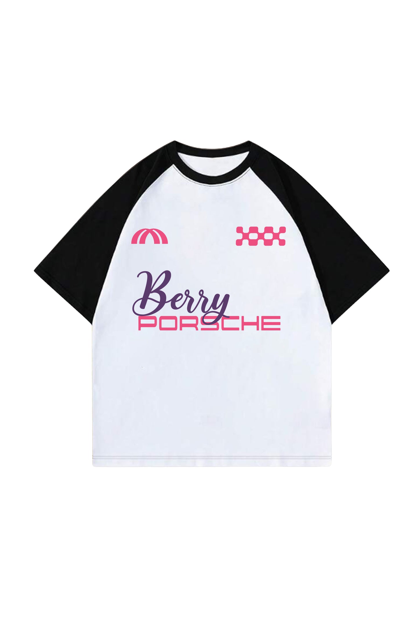 Berry Porsche Designed Ranglan Oversized T-shirt