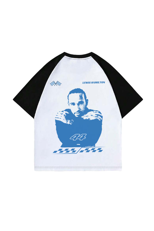 Lewis Hamilton Designed Ranglan  Oversized T-shirt