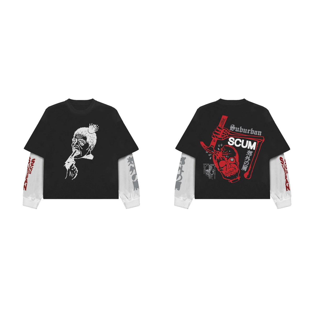 Suburban Scum LS Oversized Tee