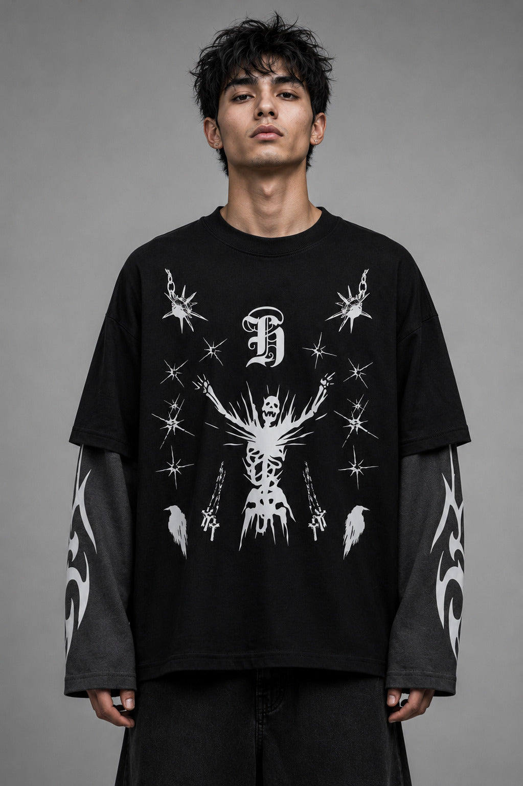 Dark Fortress LS Oversized Tee