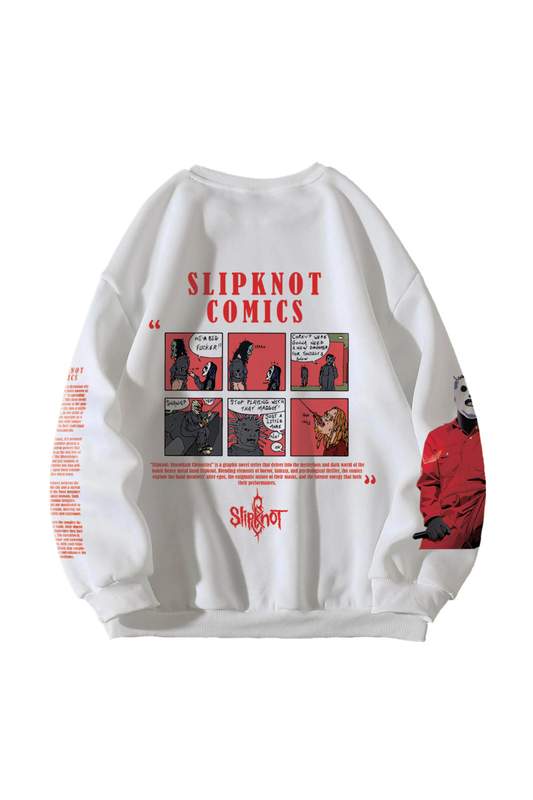 Slipknot Designed Oversized Sweatshirt